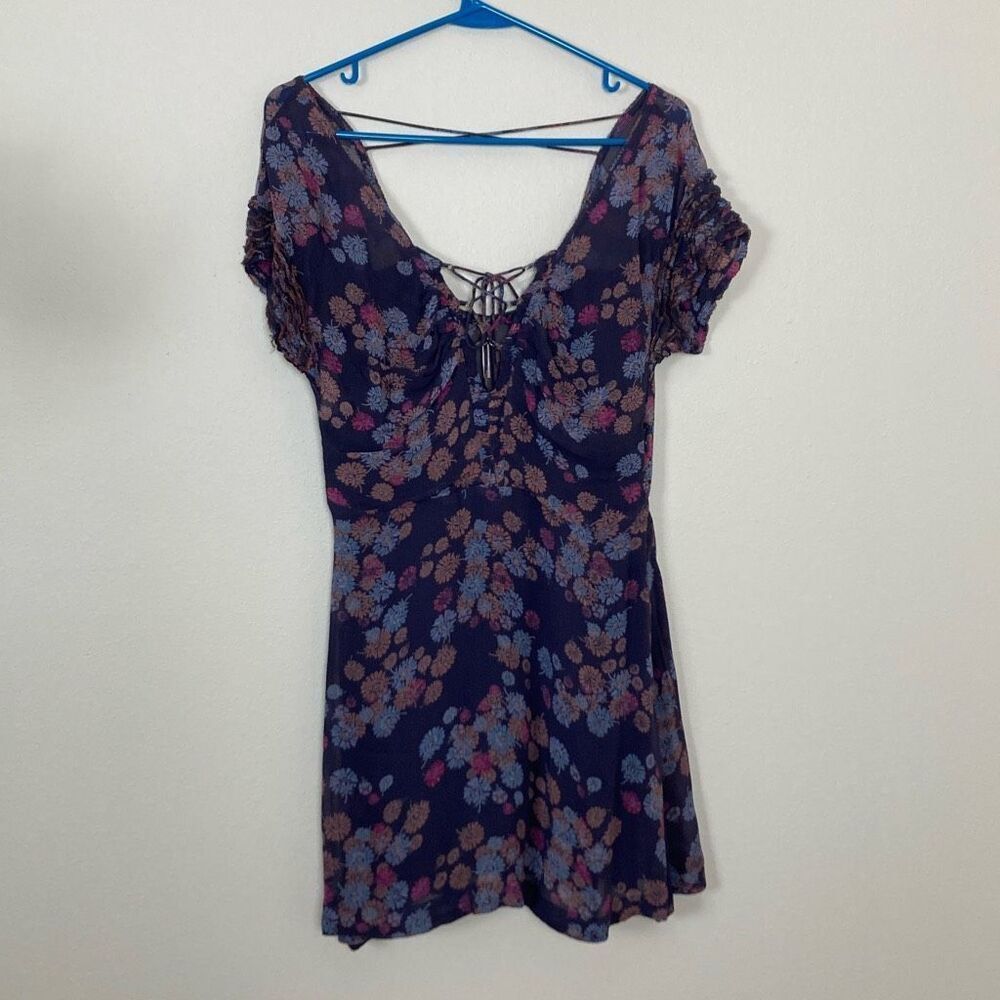 Free People Fit‎ and Flare Mini Dress/Tunic Top Size 2 (J20)